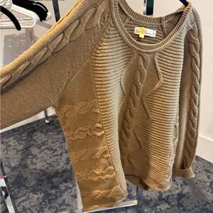Hanna Andersson Brown Cable Knit Sweater